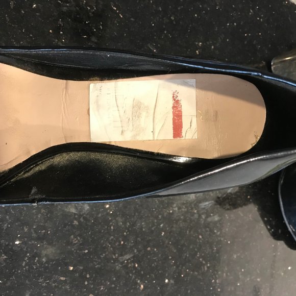 FRANCO SARTO CLASSIC BLACK AND GOLD WEDGE - Picture 13 of 15